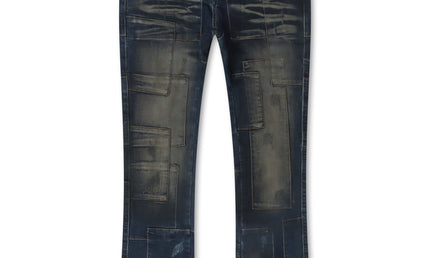 Valabasas Bricks Stacked Denim - Dirty Blue - denim exchange