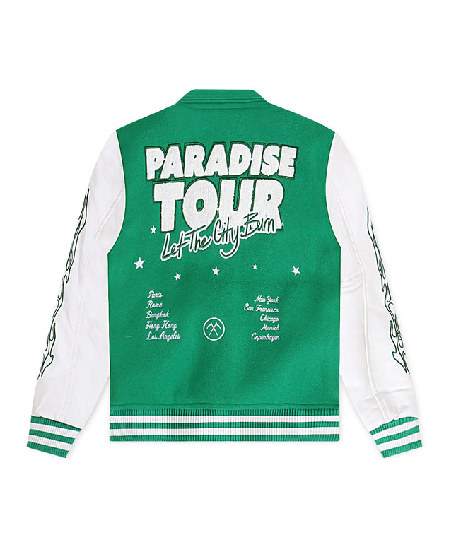 Chaqueta universitaria Jordan Craig Paradise para niños, verde