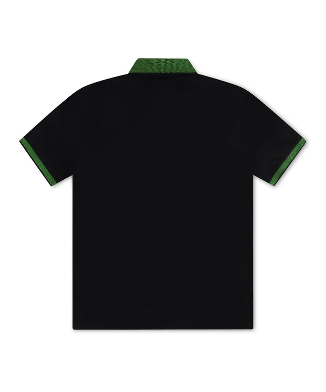 PSYCHO BUNNY MONTEBELLO PIQUE POLO - BLACK PSYCHO BUNNY
