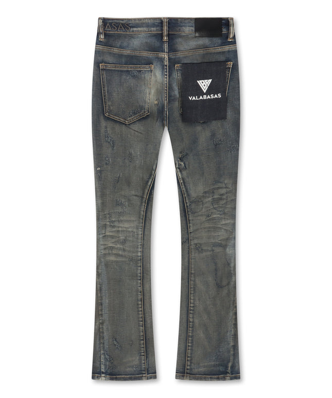 Valabasas Bald Stacked Jeans - Vintage Blue