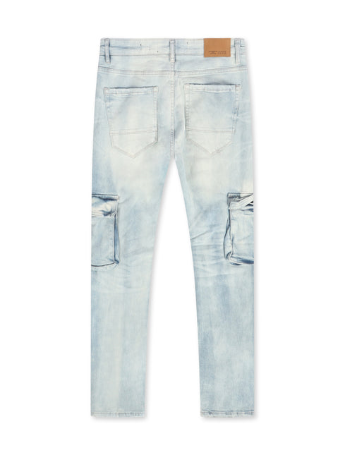 Jordan Craig Sean Cargo Jeans - Iced White