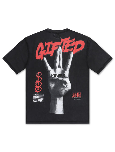 GFTD LA Peace Tee - Black - Denim Exchange 