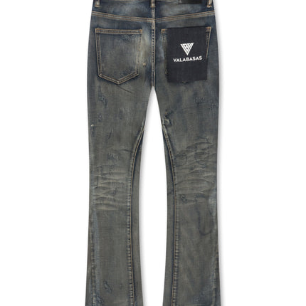 Valabasas Bald Stacked Jeans - Vintage Blue