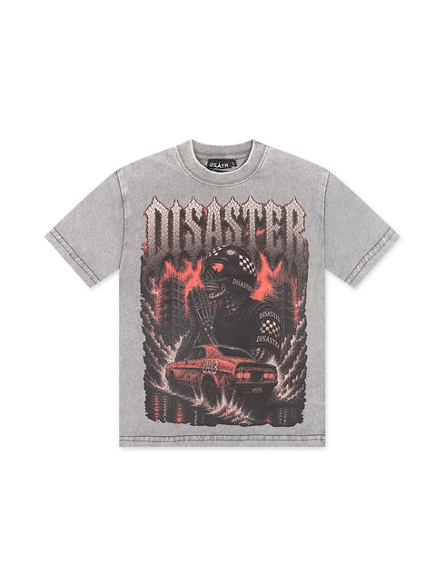 Disaster Kids Burnout Tee - Grey