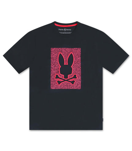 PSYCHO BUNNY LIVINGSTON GRAPHIC TEE - NAVY PSYCHO BUNNY