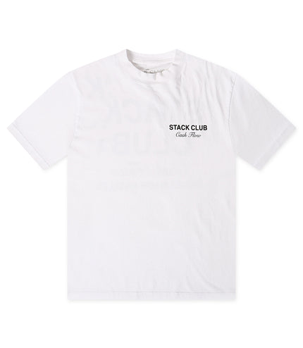 Stack Club Cash Flow Tee - White/Black