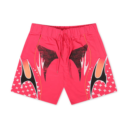 Smoke Rise Republic Windbreaker Shorts - Lilac Rose