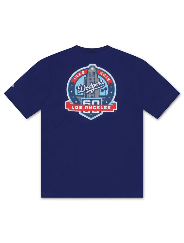 NEW ERA 60TH ANNIVERSARY LOGO TEE - ROYAL NEW ERA