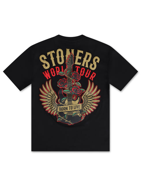 Stoners Guitar Motor Tour Tee - Black