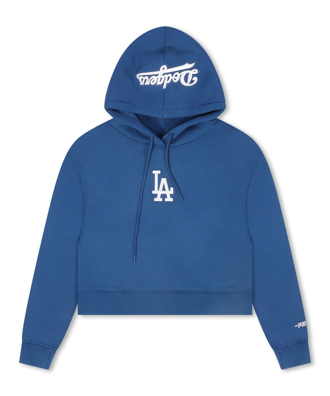 Pro Standard Womens LA Dodgers Cropped Hoodie - Dodgers Blue