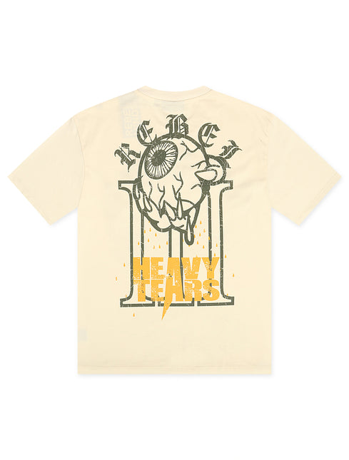 Rebel Minds Heavy Tears Rhinestone Tee - Cream
