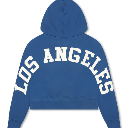 Pro Standard Womens LA Dodgers Cropped Hoodie - Dodgers Blue