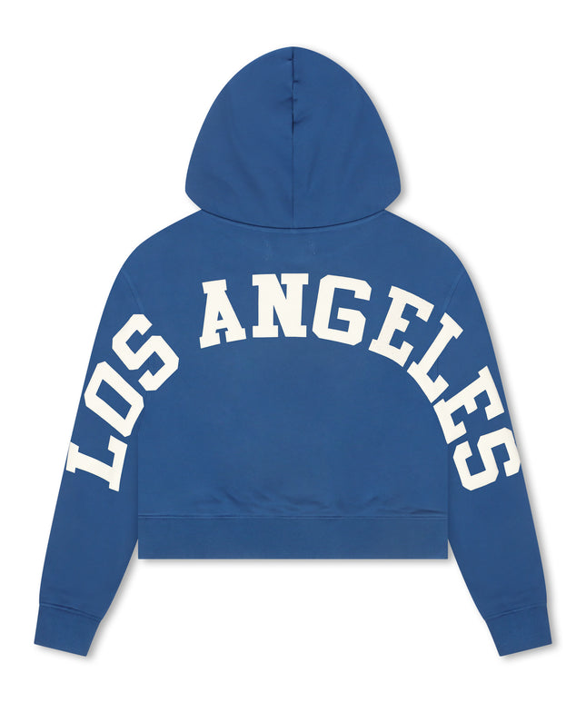 Pro Standard Womens LA Dodgers Cropped Hoodie - Dodgers Blue