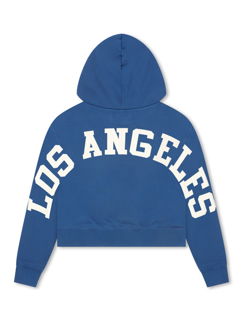 Pro Standard Womens LA Dodgers Cropped Hoodie - Dodgers Blue