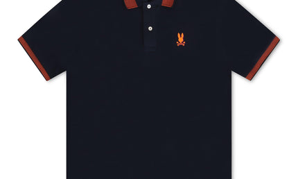 PSYCHO BUNNY MONTEBELLO PIQUE POLO - NAVY PSYCHO BUNNY
