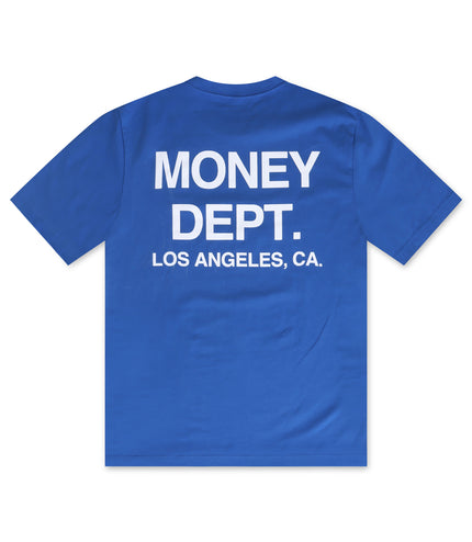 Money Dept. Los Angeles Heavyweight Tee - Blue/White