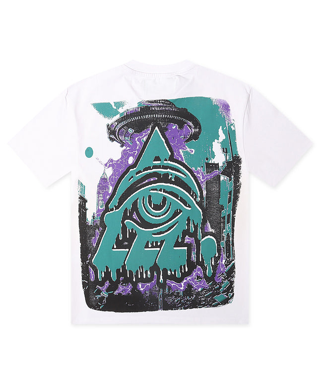 Starseed Only Race Tee  - White/Grape