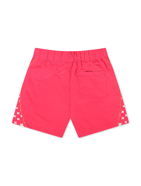 Smoke Rise Republic Windbreaker Shorts - Lilac Rose