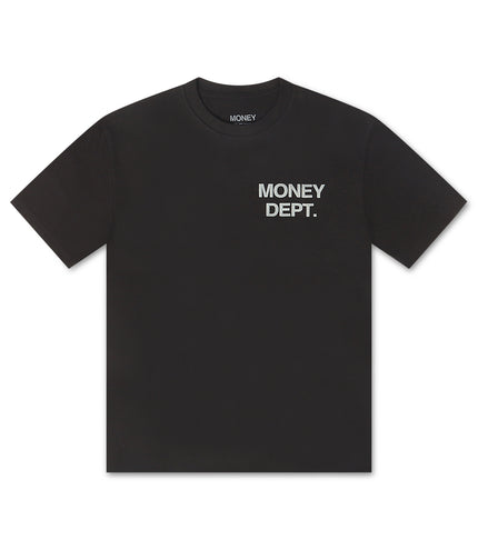 Money Dept. Los Angeles Puff Print Tee - Black/Gray