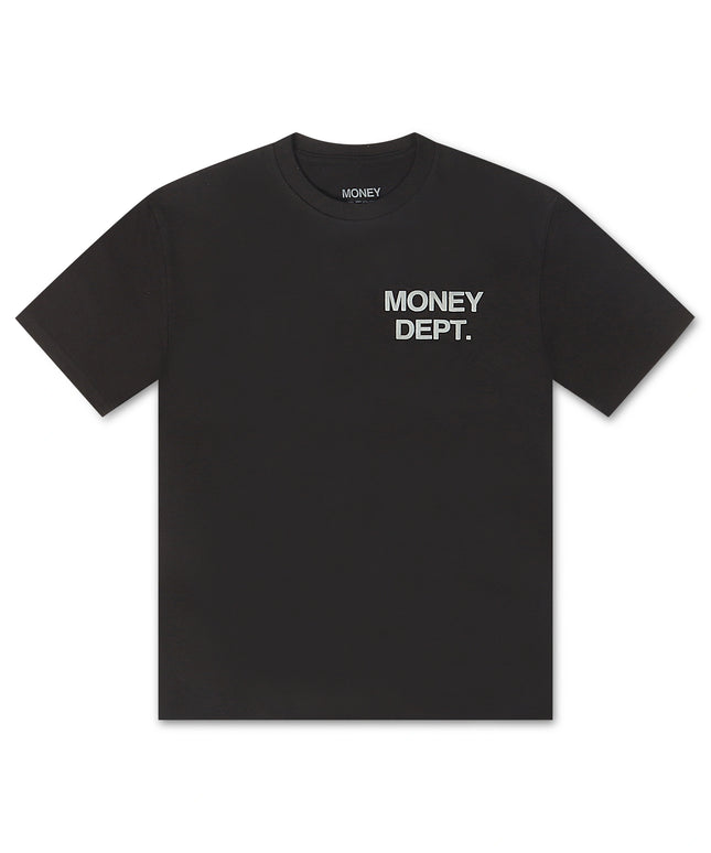 Money Dept. Los Angeles Puff Print Tee - Black/Gray