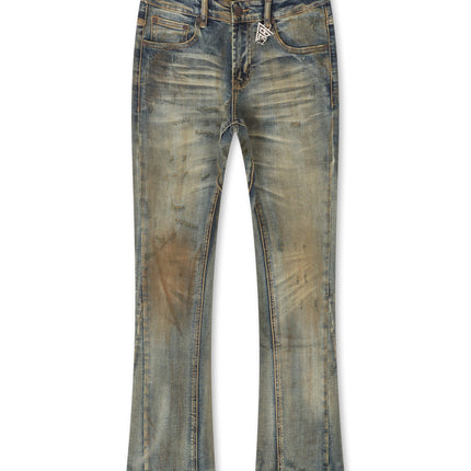 Valabasas Rugged Stacked Jeans - Vintage Blue