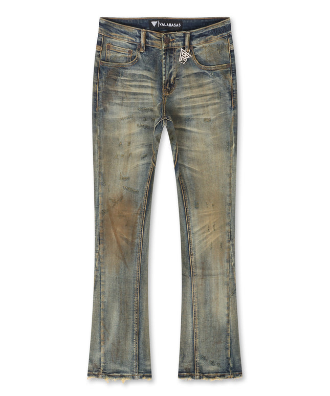 Valabasas Rugged Stacked Jeans - Vintage Blue
