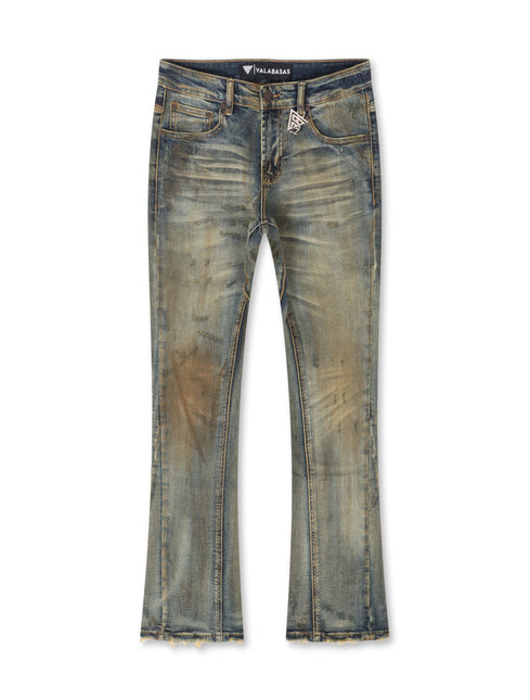 Valabasas Rugged Stacked Jeans - Vintage Blue