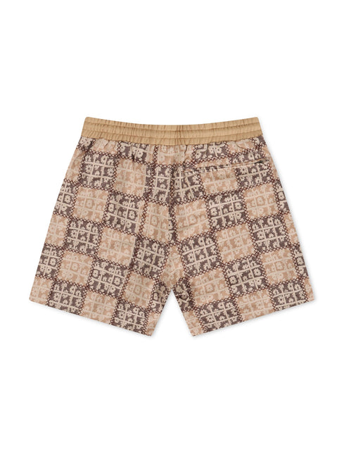 Sugarhill Blocka Shorts - Brown - Denim Exchange 