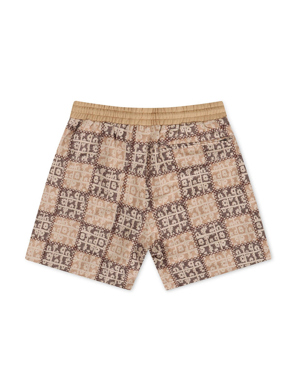 Sugarhill Blocka Shorts - Brown - Denim Exchange 