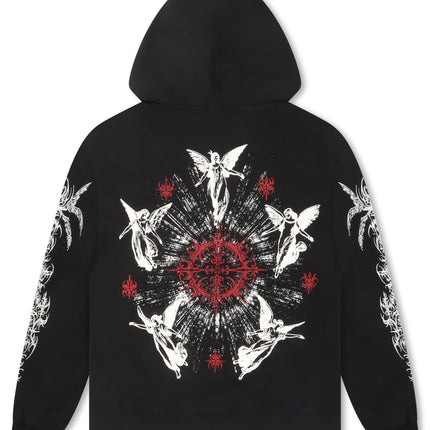 Revenge Paralysis Hoodie - Black/Red - denim exchange
