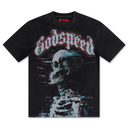 Godspeed Glitchy Tee - Washed Black - Denim Exchange USA