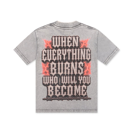 Disaster Kids Burnout Tee - Grey