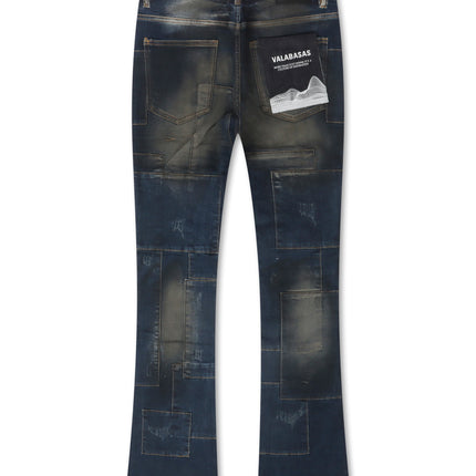Valabasas Bricks Stacked Denim - Dirty Blue - denim exchange