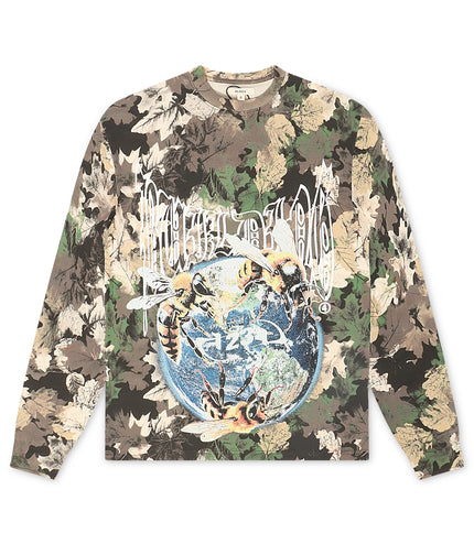 BLDG4 Worldwide Long Sleeve - Leaf Camo