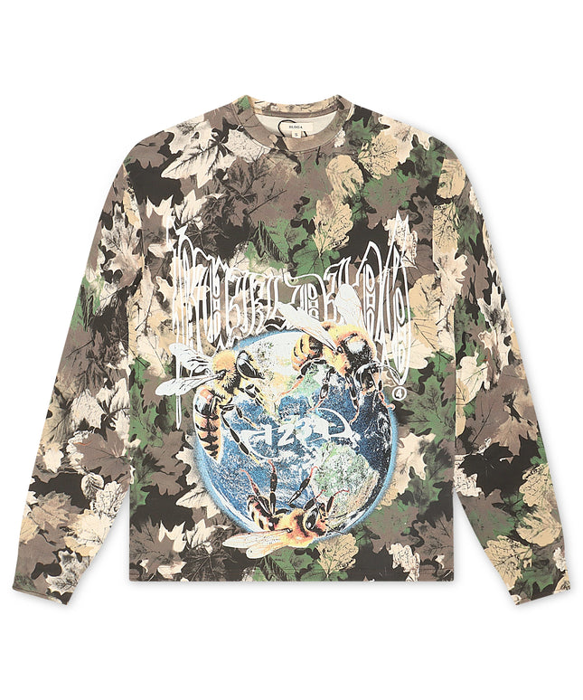 BLDG4 Worldwide Long Sleeve - Leaf Camo