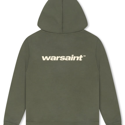 Warsaint Dual Logo Hoodie - Olive Green