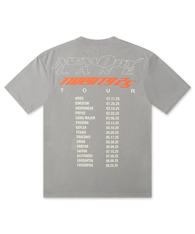 Memory Lane Skull Roses Tee - Grey