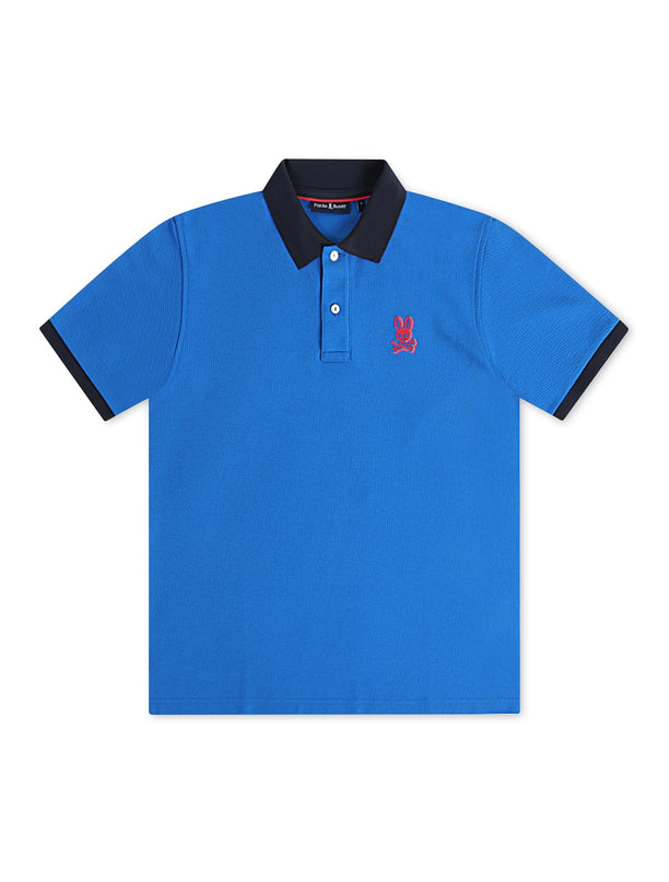 Psycho Bunny Sanderson Pique Polo - Princess Blue - Denim Exchange 