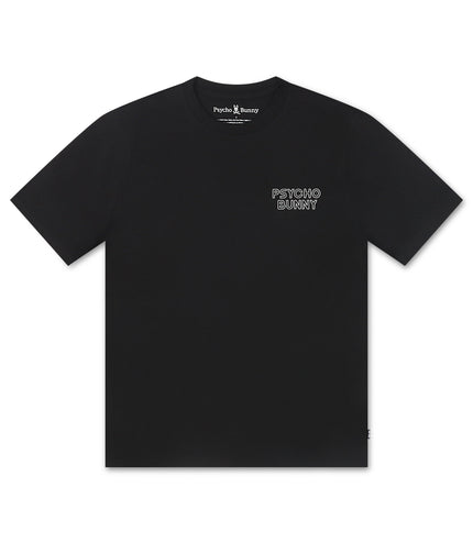 Psycho Bunny Sydney Back Graphic Tee - Black