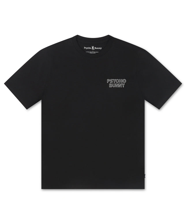 Psycho Bunny Sydney Back Graphic Tee - Black
