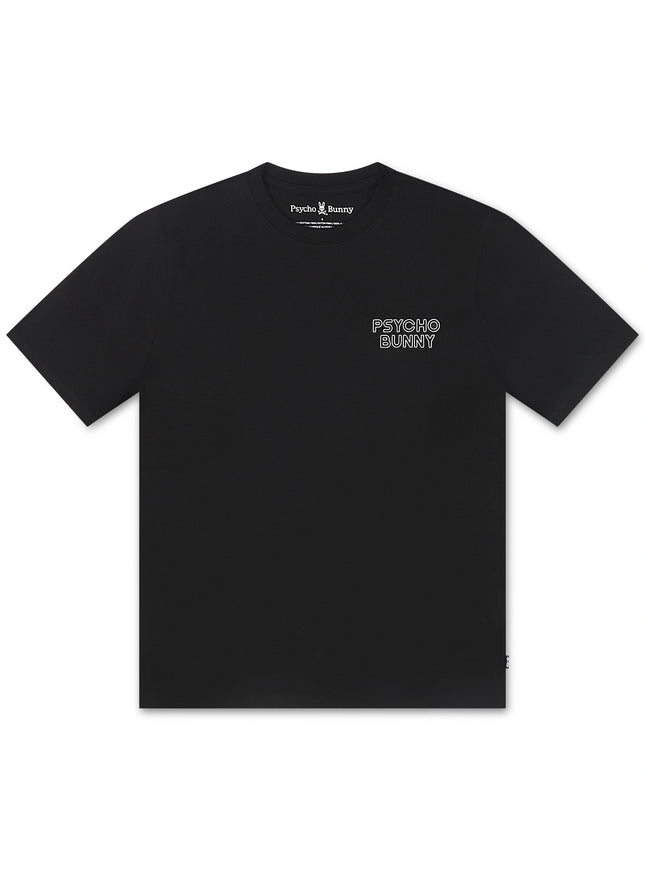 Psycho Bunny Sydney Back Graphic Tee - Black
