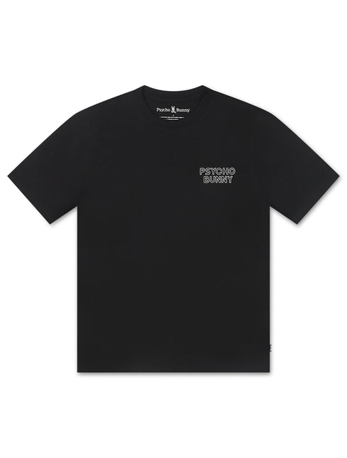 Psycho Bunny Sydney Back Graphic Tee - Black