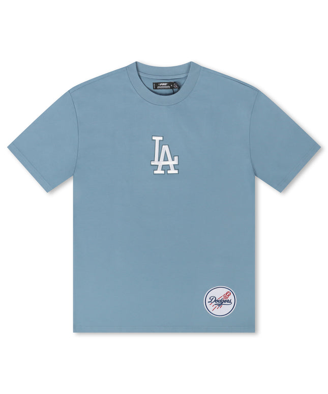 Pro Standard La Dodgers Wingspan Drop Shoulder Tee - Steel Blue