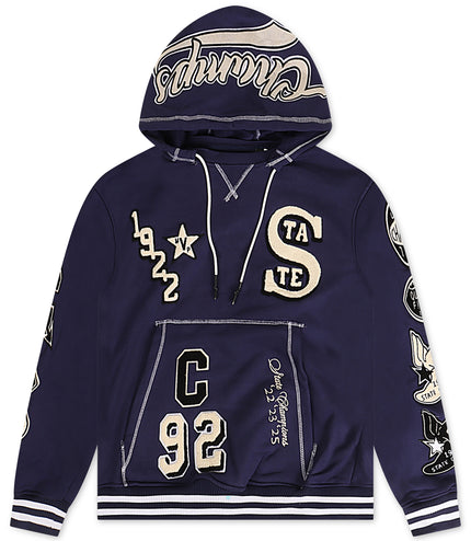 Jordan Craig Champs Pullover Varsity Hoodie - Navy