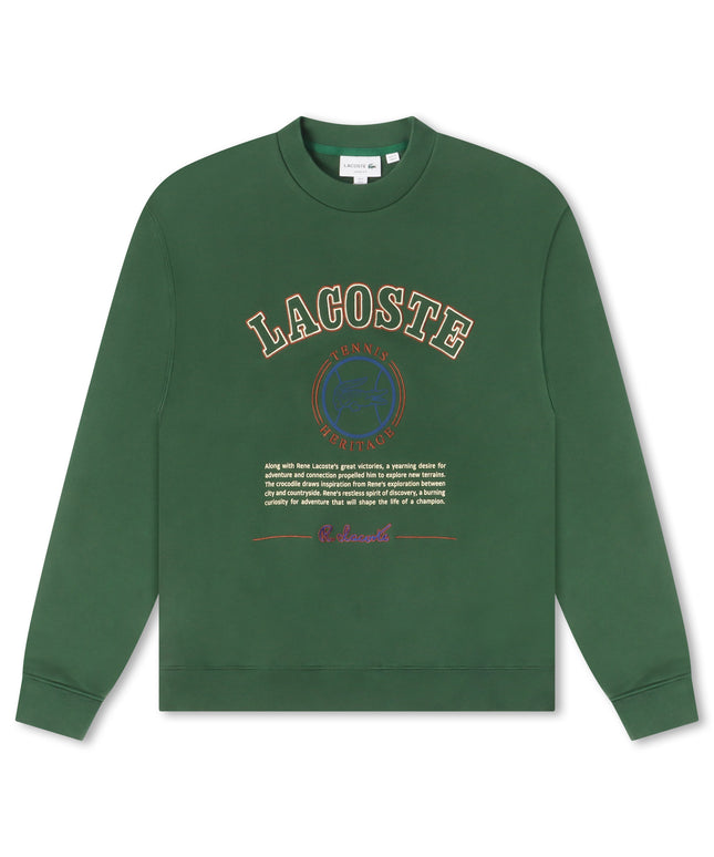 Lacoste Embroidered Fleece Sweatshirt - Green