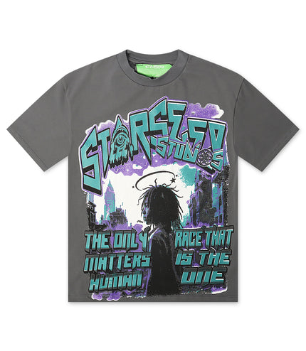 Starseed Only Race Tee - Charcoal