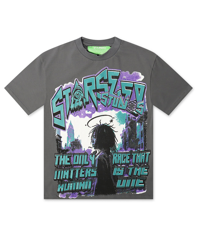 Starseed Only Race Tee - Charcoal