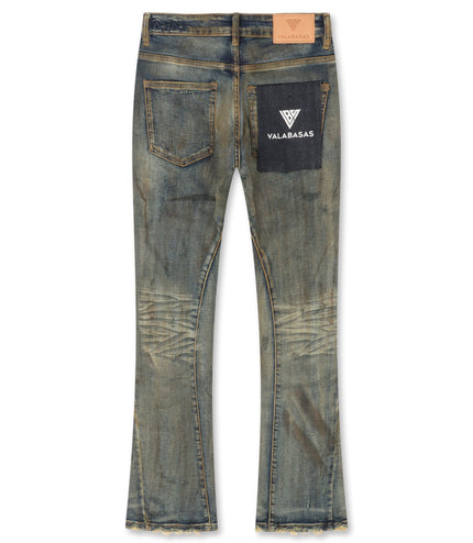 Valabasas Rugged Stacked Jeans - Vintage Blue