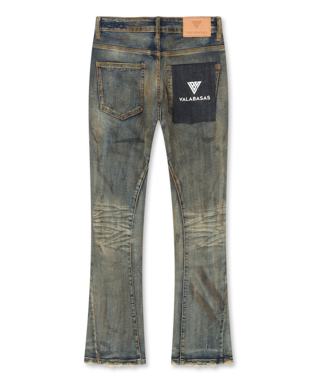 Valabasas Rugged Stacked Jeans - Vintage Blue