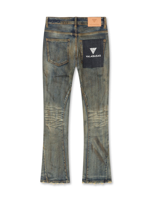 Valabasas Rugged Stacked Jeans - Vintage Blue
